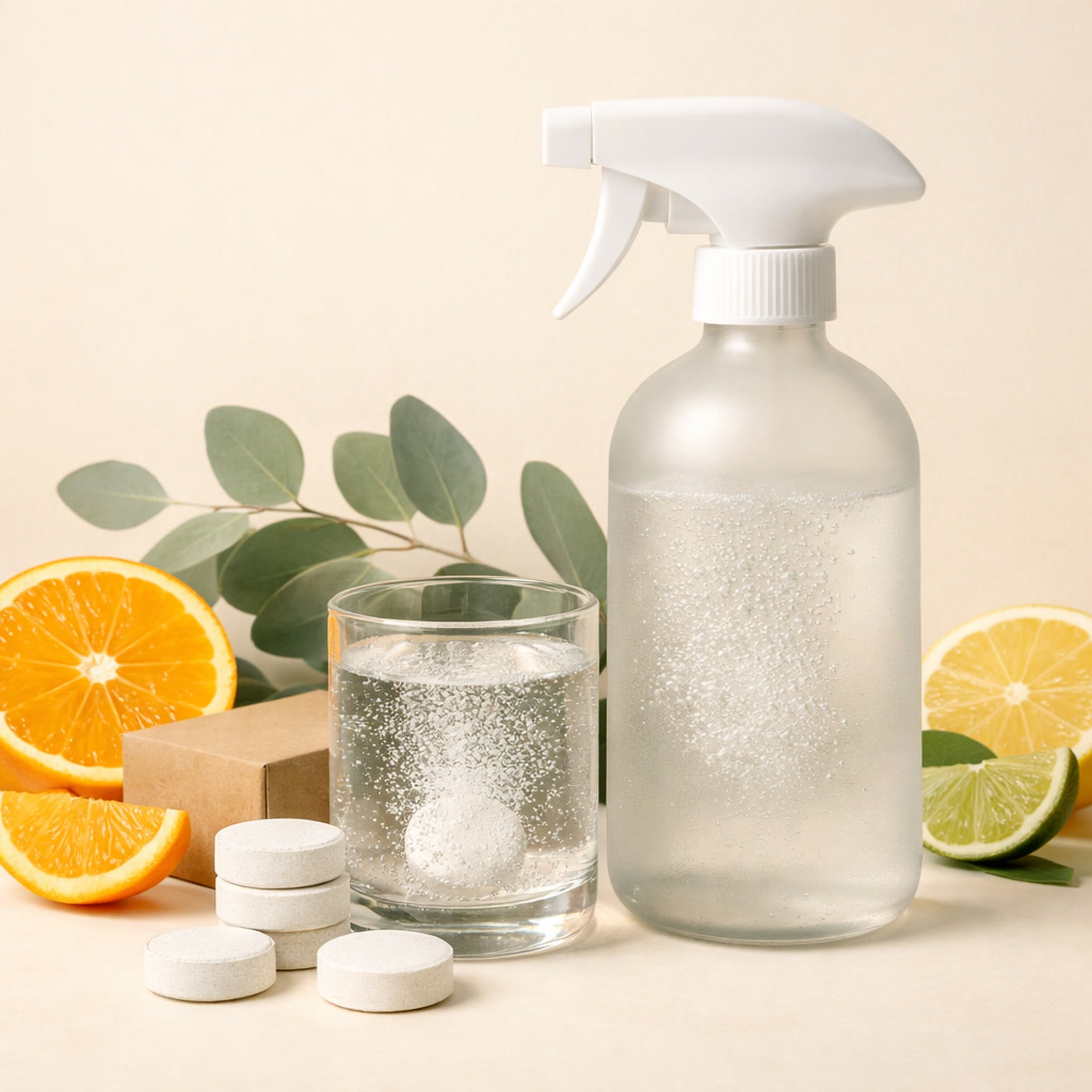 KAPI таблетки за почистване със спрей бутилка