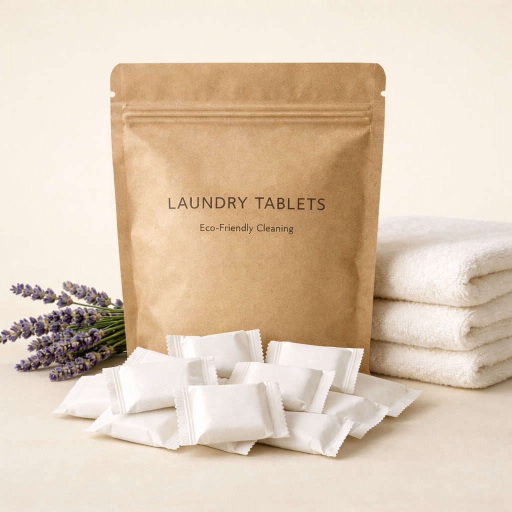 KAPI таблетки за пералня в крафт торбичка с лавандула